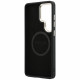 Case Guess Saffiano Peony Embossed Ring MagSafe for Samsung Galaxy S26 Ultra black