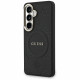 Case Guess Saffiano Peony Embossed Ring MagSafe for Samsung Galaxy S26 Plus black