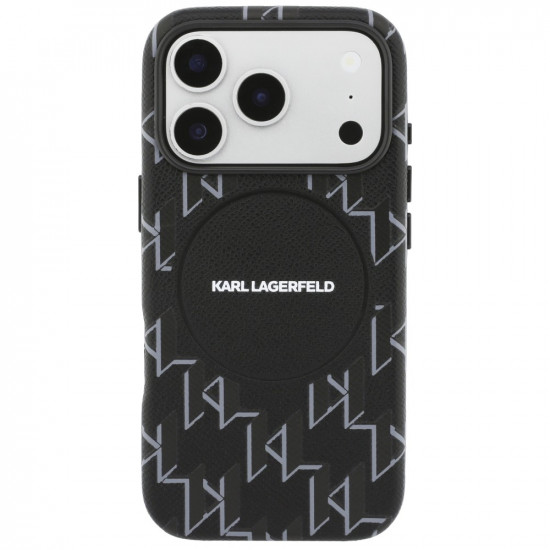 Case Karl Lagerfeld Monogram logo MagSafe for iPhone 17 Pro black Case Karl Lagerfeld Monogram logo MagSafe for iPhone 17 Pro black