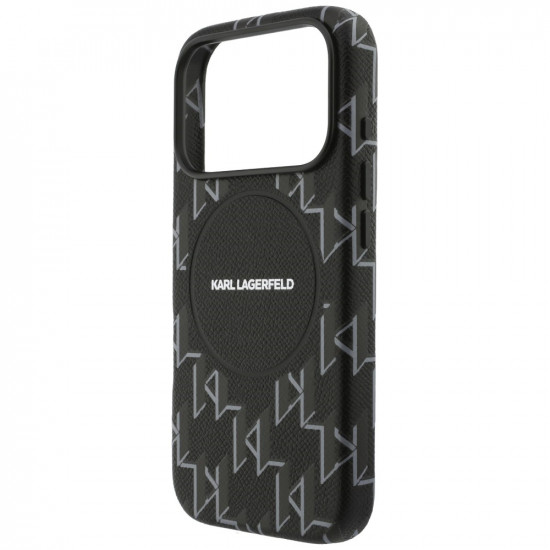 Case Karl Lagerfeld Monogram logo MagSafe for iPhone 17 Pro black Case Karl Lagerfeld Monogram logo MagSafe for iPhone 17 Pro black