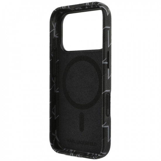 Case Karl Lagerfeld Monogram logo MagSafe for iPhone 17 Pro black Case Karl Lagerfeld Monogram logo MagSafe for iPhone 17 Pro black