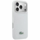 Case Lacoste Petit Pique Lacquer Logo MagSafe for iPhone 17 Pro lightgrey