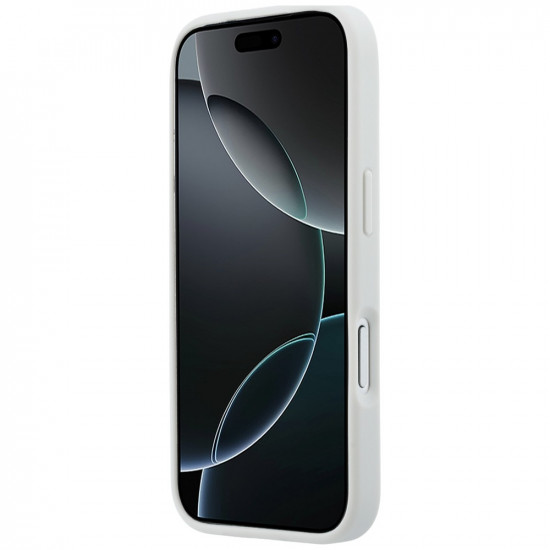 Case Lacoste Petit Pique Lacquer Logo MagSafe for iPhone 17 Pro Max lightgrey