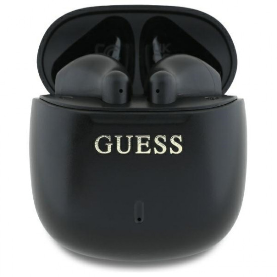 Guess Bluetooth headphones GUTWSJ14ESGK TWS + docking station black/black Printed Classic Logo Guess Bluetooth headphones GUTWSJ14ESGK TWS + docking station black/black Printed Classic Logo