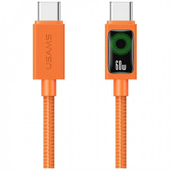 Cable USAMS SJ773 PD 60W USB-C/USB-C 1.2m orange