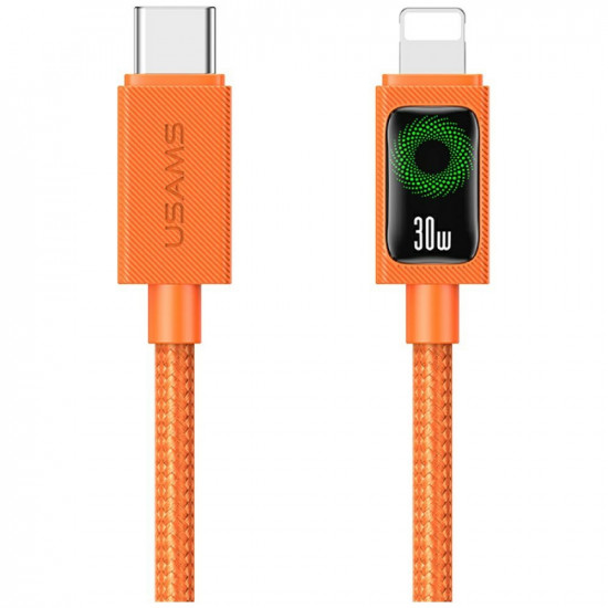 Cable USAMS SJ774 PD 30W USB-C/Lightning 1.2m orange