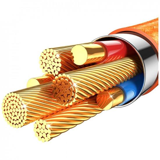 Cable USAMS SJ774 PD 30W USB-C/Lightning 1.2m orange