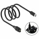 Cable USB-C MajesticLine for Charging Garmin Watches 1m black