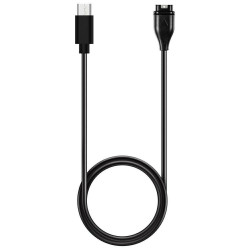 Cable USB-C MajesticLine for Charging Garmin Watches 1m black