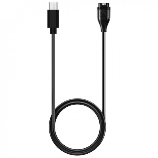 Cable USB-C MajesticLine for Charging Garmin Watches 1m black
