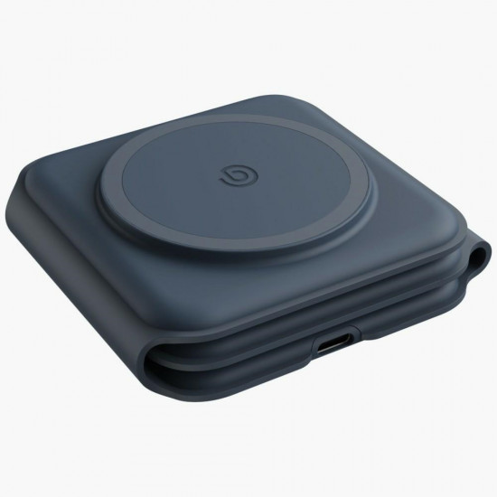 ENERGEA Bazic GoMag Trio Plus Compact Foldable 3-in-1 Wireless Charger 15W Fast Charging Navy Blue