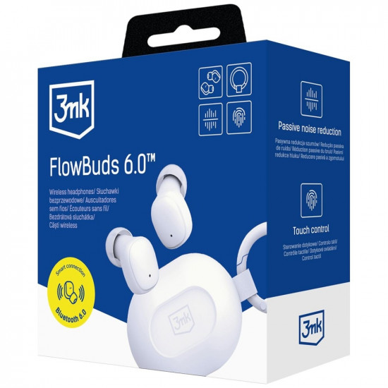 Wireless Earbuds 3MK FlowBuds 6.0 White Wireless Earbuds 3MK FlowBuds 6.0 White