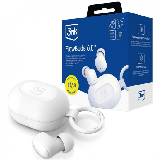 Wireless Earbuds 3MK FlowBuds 6.0 White Wireless Earbuds 3MK FlowBuds 6.0 White