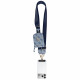 Universal lanyard with wallet Guess 4G Metal Logo blue