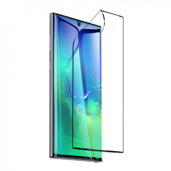 Baseus 0.15mm full-screen curved anti-explosion soft screen protector For Note10+ Black (SGSANOTE10P-KR01)