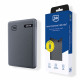 3mk Pocket Power Bank Type C, 5000mAh, 2.4A MAX, 12W, ABS, Eco leather Black