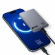 3mk Pocket Power Bank Type C, 5000mAh, 2.4A MAX, 12W, ABS, Eco leather Black