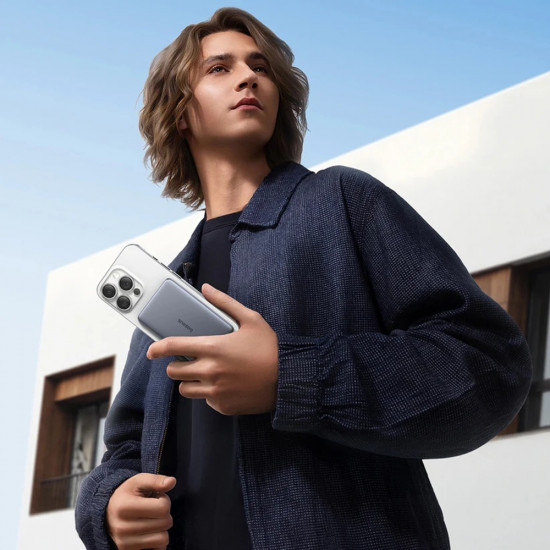 Baseus Power Bank PicoGo AM41 (P1007680C123 00) USB C 60W Cable Included, MagSafe, 5000mAh, LED Indicator Black