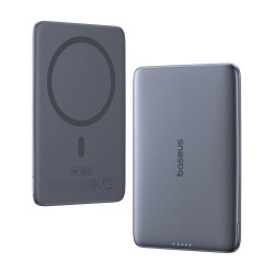 Baseus Power Bank PicoGo AM41 (P1007680C813 00) USB C 60W Cable Included, MagSafe, 5000mAh, LED Indicator Gray