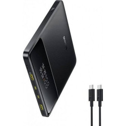 Baseus Power Bank Blade H1 Lite (P10021604123 00) Type C Cable Included, 4 Port Output, 100W, 20.000mAh, Digital Display Black