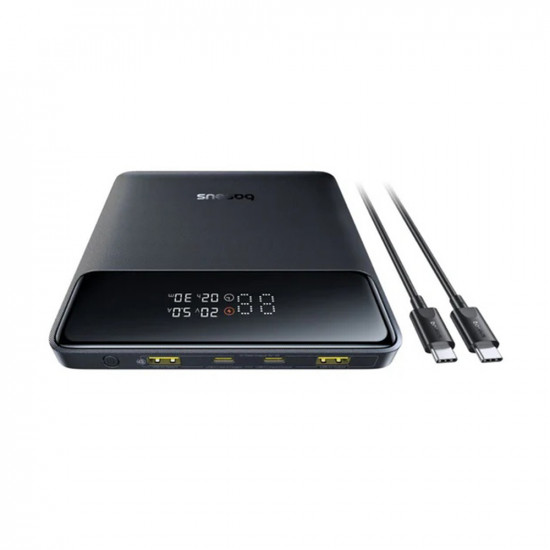 Baseus Power Bank Blade H1 Lite (P10021604123 00) Type C Cable Included, 4 Port Output, 100W, 20.000mAh, Digital Display Black