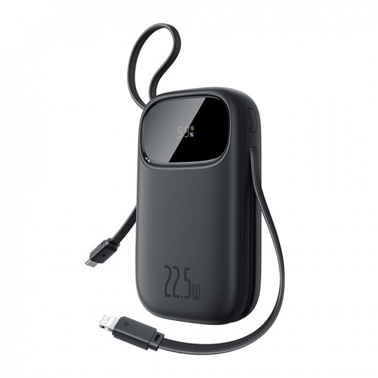 Baseus Power Bank EnerFill FC31 (P10082106123 00) USB, Type C, with Cable, 22.5W, 10000mAh, Digital Display Black
