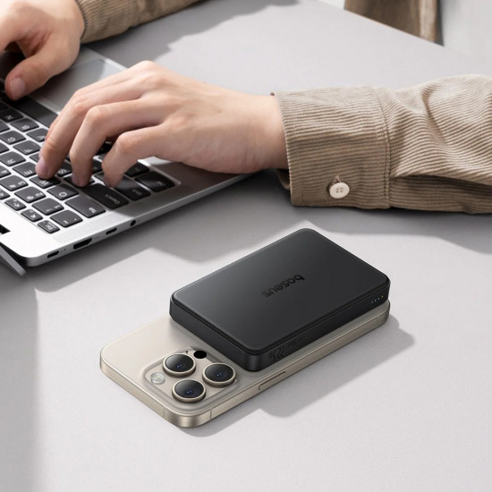 Baseus Power Bank Airpow II (P10080000123 00) Magnetic, Qi2 Technology, 22.5W, 10000mAh Black