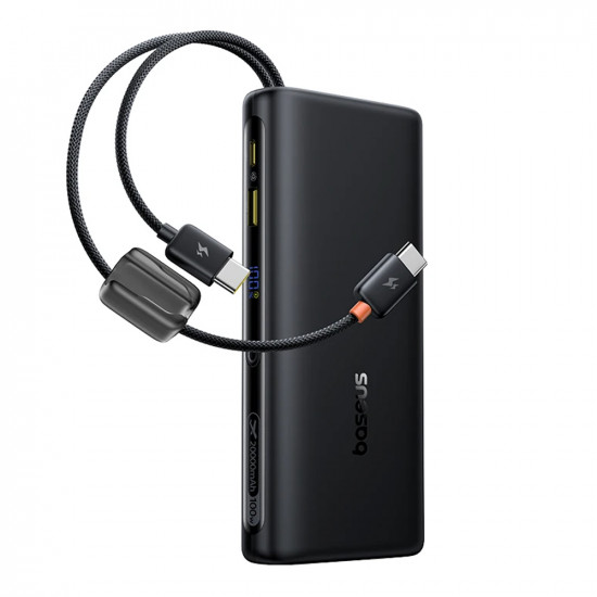 Baseus Power Bank EnerFill FC41 (E0028N03) Dual USB C Cables, Fast Charge, Digital Display, 100W, 20000mAh Cosmic Black