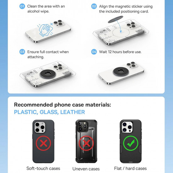 Baseus Bike Phone Holder PrimeTrip VB1 (C0013D00) Magnetic, Aluminium Alloy Black