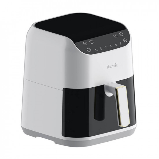 Deerma Air Fryer (DEM KZ130W) 5.5l, 6x Programs, Temperature Range 80 200°C, Cooking Scheduling Feature, 1300W White