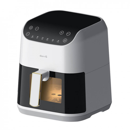Deerma Air Fryer (DEM KZ130W) 5.5l, 6x Programs, Temperature Range 80 200°C, Cooking Scheduling Feature, 1300W White