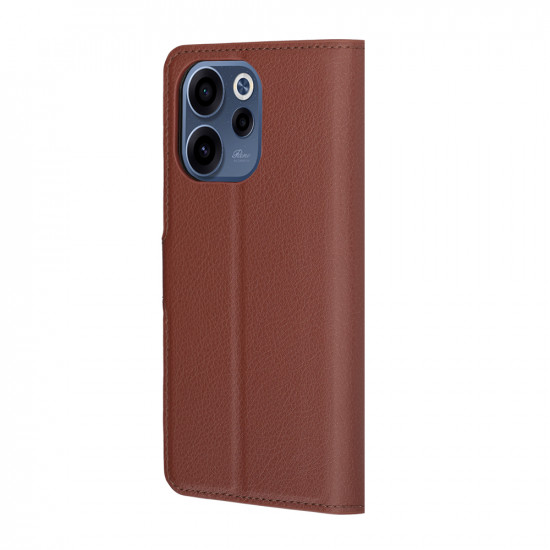 Techsuit Leather Folio Oppo Reno15 F / Reno15 FS 5G Brown