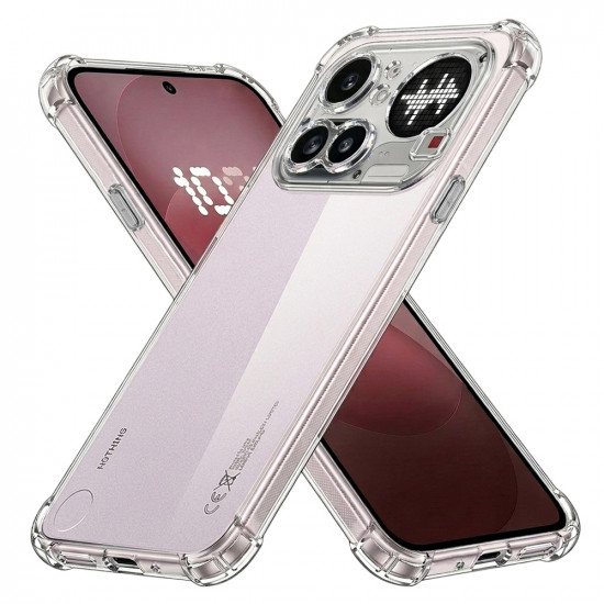 Techsuit Shockproof Clear Silicone Nothing Phone (4a) Pro Clear