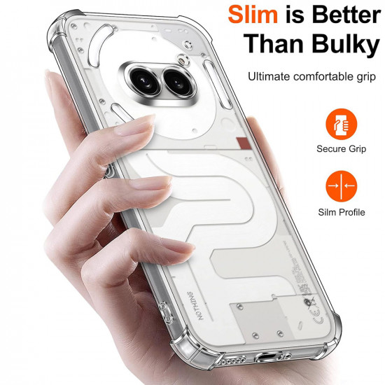 Techsuit Shockproof Clear Silicone Nothing Phone (4a) Pro Clear