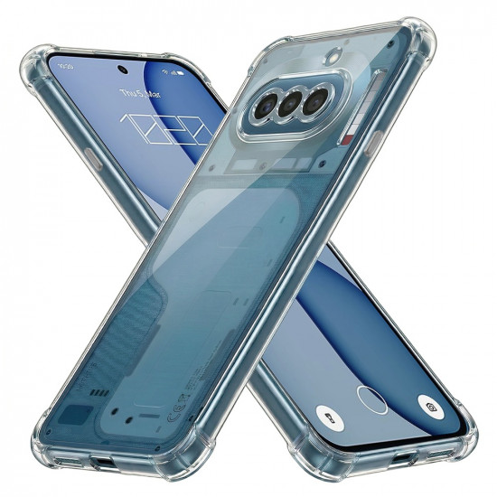 Techsuit Shockproof Clear Silicone Nothing Phone (4a) Clear