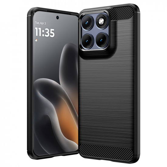 Techsuit Carbon Silicone Motorola Edge 70 Fusion Black Techsuit Carbon Silicone Motorola Edge 70 Fusion Black