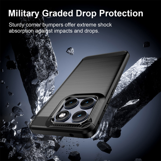 Techsuit Carbon Silicone Motorola Edge 70 Fusion Black Techsuit Carbon Silicone Motorola Edge 70 Fusion Black