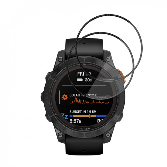 Techsuit Nano Flex (2 pack) Garmin Fenix 7 Pro Solar Black Techsuit Nano Flex (2 pack) Garmin Fenix 7 Pro Solar Black
