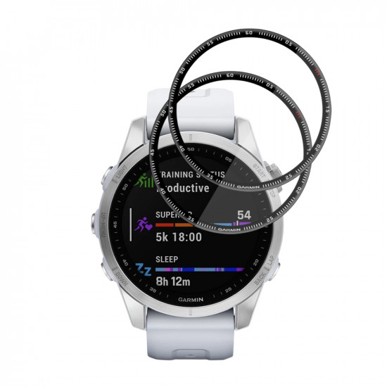 Techsuit Nano Flex (2 pack) Garmin Fenix 7S Black