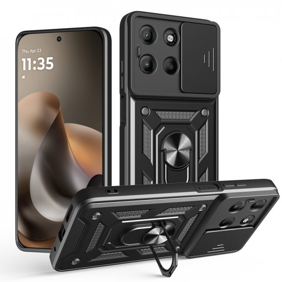 Techsuit CamShield Series Motorola Moto G77 / G67 Black Techsuit CamShield Series Motorola Moto G77 / G67 Black
