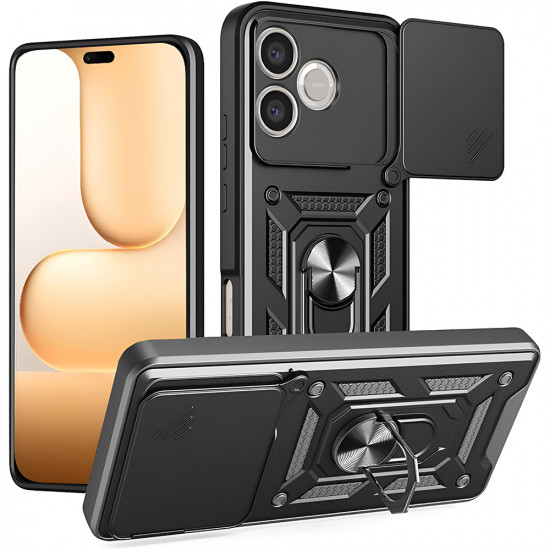 Techsuit CamShield Series Honor 600 Lite Black