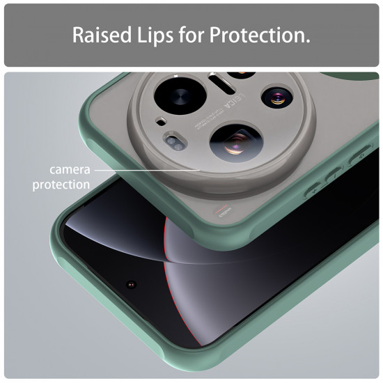 Techsuit HaloFrost II MagSafe Xiaomi 17 Ultra Green Techsuit HaloFrost II MagSafe Xiaomi 17 Ultra Green