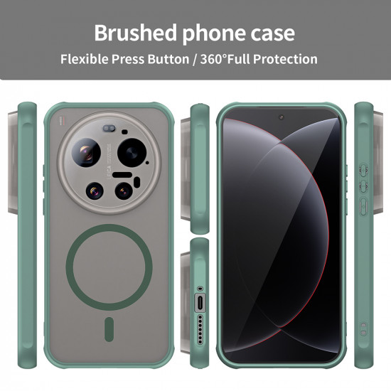 Techsuit HaloFrost II MagSafe Xiaomi 17 Ultra Green Techsuit HaloFrost II MagSafe Xiaomi 17 Ultra Green