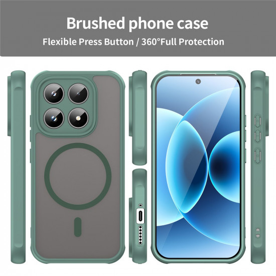 Techsuit HaloFrost II MagSafe Xiaomi 17 Green Techsuit HaloFrost II MagSafe Xiaomi 17 Green