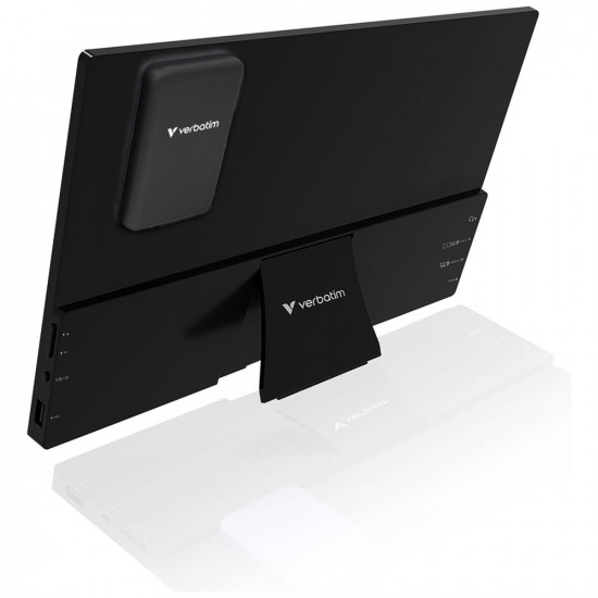 Portable Touch Monitor Verbatim ALU 13.3" WUXGA with 5000mAh Power Bank black 32087 Portable Touch Monitor Verbatim ALU 13.3" WUXGA with 5000mAh Power Bank black 32087