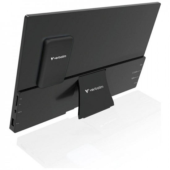 Portable Touch Monitor Verbatim ALU 13.3" WUXGA with 5000mAh Power Bank black 32087 Portable Touch Monitor Verbatim ALU 13.3" WUXGA with 5000mAh Power Bank black 32087