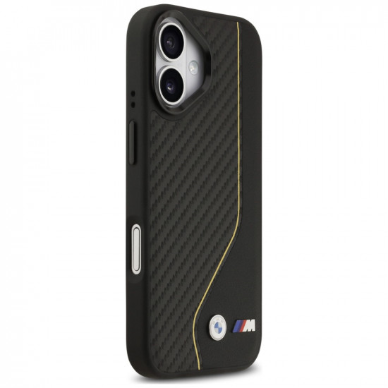Case BMW M Carbon Line &amp; Logo MagSafe for iPhone 17 yellow