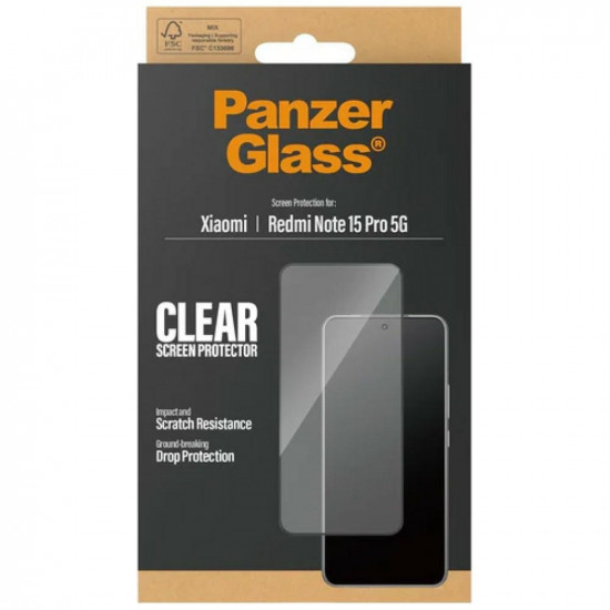 PanzerGlass Ultra-Wide Fit Tempered Glass for Xiaomi Redmi Note 15 Pro 5G PanzerGlass Ultra-Wide Fit Tempered Glass for Xiaomi Redmi Note 15 Pro 5G