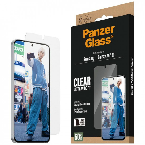 PanzerGlass Ultra-Wide Fit Tempered Glass for Samsung Galaxy A57 PanzerGlass Ultra-Wide Fit Tempered Glass for Samsung Galaxy A57