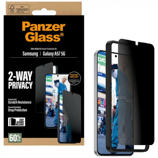 PanzerGlass Ultra-Wide Fit Privacy Glass for Samsung Galaxy A57 PanzerGlass Ultra-Wide Fit Privacy Glass for Samsung Galaxy A57